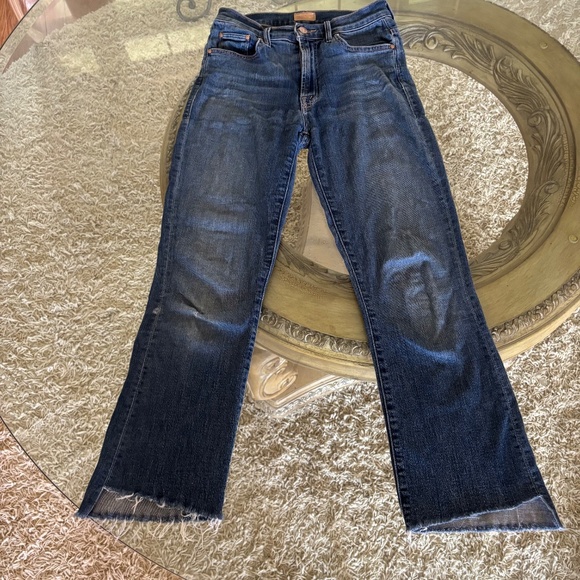 Mother Jeans Women's Size 26 The Insider Crop Step Fray Girl Crush Raw Hem - Picture 4 of 13